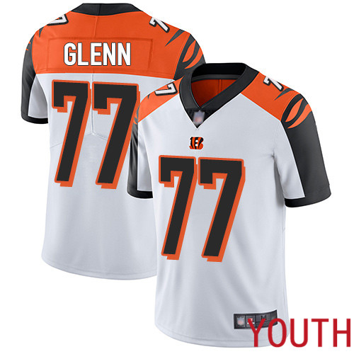 Cincinnati Bengals Limited White Youth Cordy Glenn Road Jersey NFL Footballl #77 Vapor Untouchable->cincinnati bengals->NFL Jersey